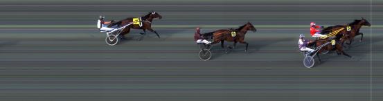 Målfoto for løp 1 på bane BI den 10.07.2015