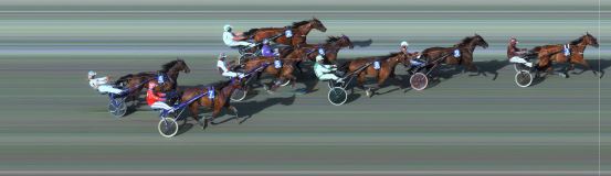 Målfoto for løp 2 på bane BI den 19.07.2015