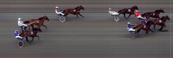 Målfoto for løp 7 på bane BI den 01.08.2015