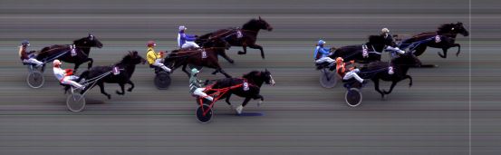 Målfoto for løp 8 på bane BI den 01.08.2015