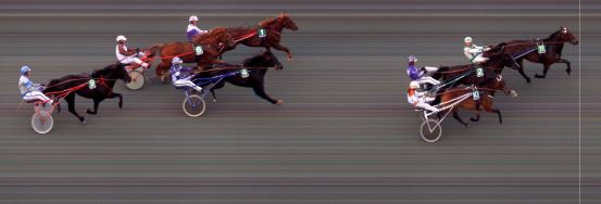 Målfoto for løp 4 på bane BI den 28.08.2015