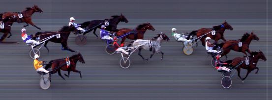 Målfoto for løp 5 på bane BI den 28.08.2015