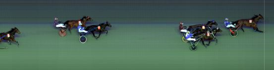 Målfoto for løp 3 på bane BI den 25.09.2015