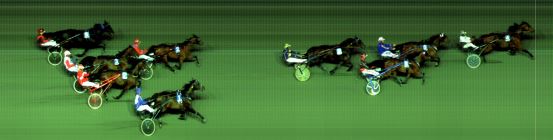 Målfoto for løp 2 på bane BI den 02.10.2015