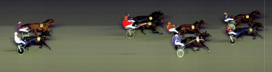 Målfoto for løp 1 på bane BI den 09.10.2015