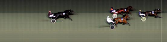 Målfoto for løp 2 på bane BI den 09.10.2015