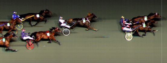 Målfoto for løp 4 på bane BI den 09.10.2015