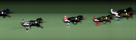 Målfoto for løp 4 på bane BI den 16.10.2015