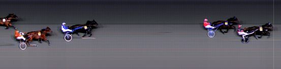 Målfoto for løp 1 på bane BI den 25.10.2015