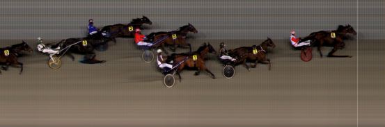 Målfoto for løp 1 på bane BI den 15.01.2016