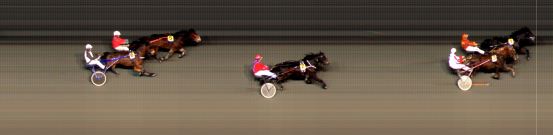 Målfoto for løp 1 på bane BI den 29.01.2016