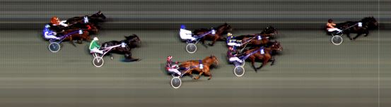 Målfoto for løp 2 på bane BI den 12.02.2016