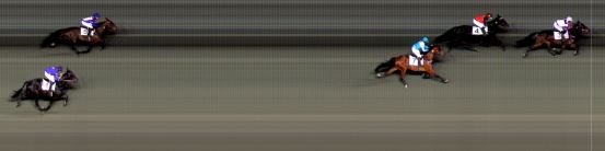 Målfoto for løp 4 på bane BI den 12.02.2016