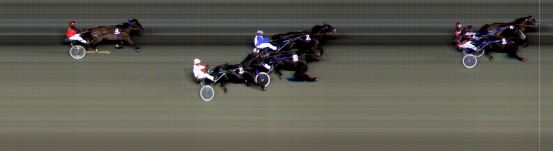 Målfoto for løp 6 på bane BI den 12.02.2016