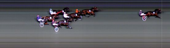 Målfoto for løp 2 på bane BI den 18.03.2016