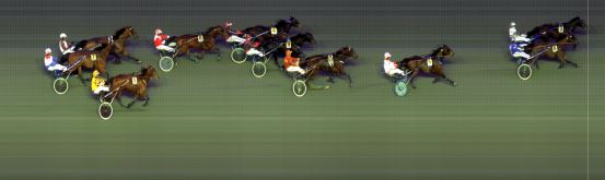 Målfoto for løp 7 på bane BI den 08.04.2016