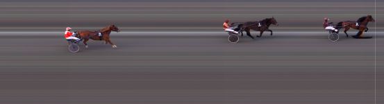 Målfoto for løp 6 på bane BI den 22.04.2016