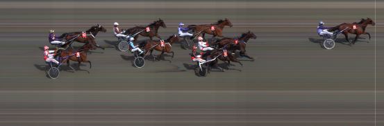 Målfoto for løp 3 på bane BI den 14.05.2016