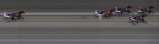 Målfoto for løp 6 på bane BI den 14.05.2016