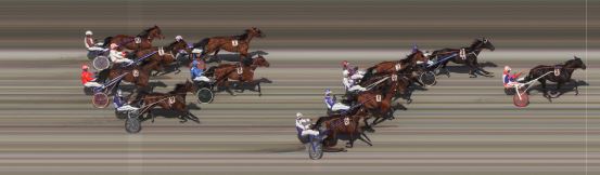 Målfoto for løp 7 på bane BI den 14.05.2016