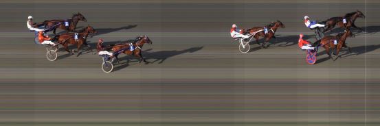 Målfoto for løp 2 på bane BI den 27.05.2016