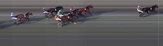 Målfoto for løp 2 på bane BI den 03.06.2016