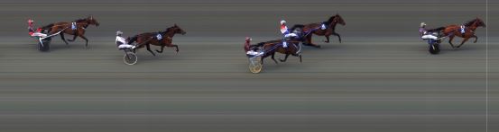 Målfoto for løp 2 på bane BI den 10.06.2016