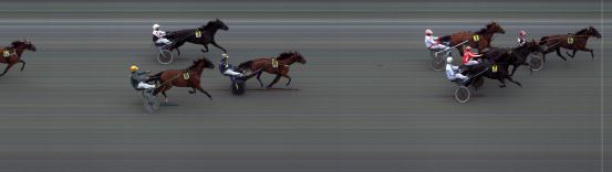 Målfoto for løp 1 på bane BI den 02.07.2016