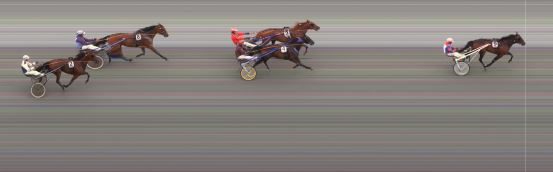 Målfoto for løp 5 på bane BI den 02.07.2016