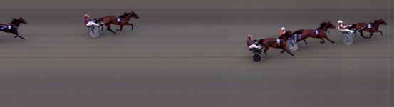 Målfoto for løp 2 på bane BI den 02.09.2016