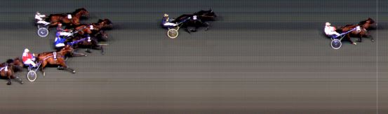 Målfoto for løp 6 på bane BI den 23.09.2016