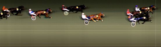 Målfoto for løp 1 på bane BI den 14.10.2016