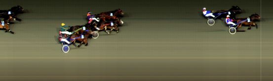 Målfoto for løp 2 på bane BI den 14.10.2016