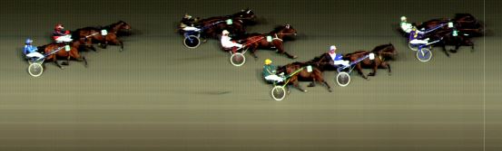 Målfoto for løp 4 på bane BI den 14.10.2016