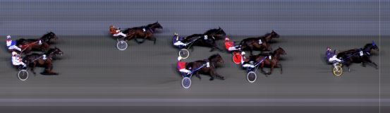 Målfoto for løp 6 på bane BI den 16.12.2016