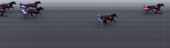 Målfoto for løp 1 på bane BI den 18.02.2017