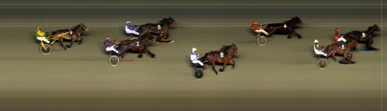 Målfoto for løp 6 på bane BI den 03.03.2017