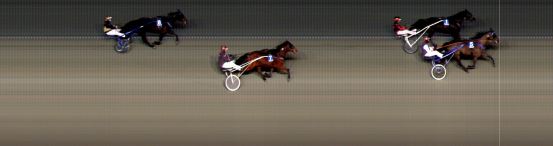 Målfoto for løp 2 på bane BI den 10.03.2017