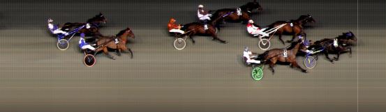 Målfoto for løp 6 på bane BI den 10.03.2017