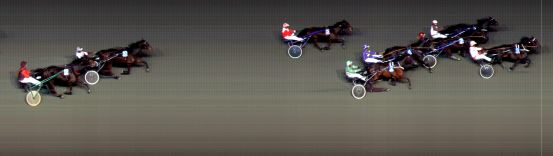 Målfoto for løp 2 på bane BI den 24.03.2017