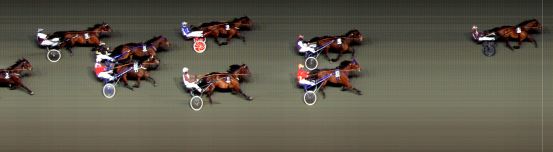 Målfoto for løp 6 på bane BI den 24.03.2017