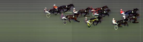 Målfoto for løp 6 på bane BI den 02.04.2017