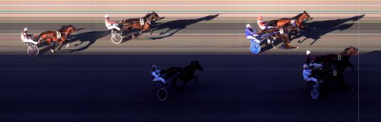 Målfoto for løp 1 på bane BI den 21.04.2017