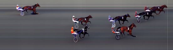 Målfoto for løp 6 på bane BI den 21.04.2017