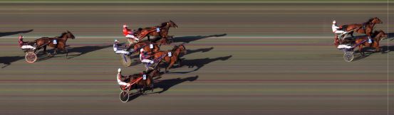 Målfoto for løp 2 på bane BI den 14.06.2017