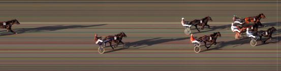 Målfoto for løp 6 på bane BI den 14.06.2017