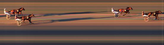 Målfoto for løp 9 på bane BI den 14.06.2017