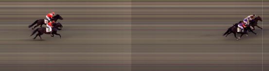 Målfoto for løp 4 på bane BI den 18.06.2017