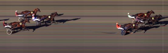 Målfoto for løp 1 på bane BI den 30.06.2017