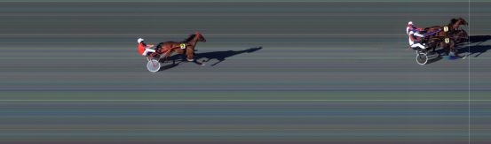 Målfoto for løp 1 på bane BI den 14.07.2017